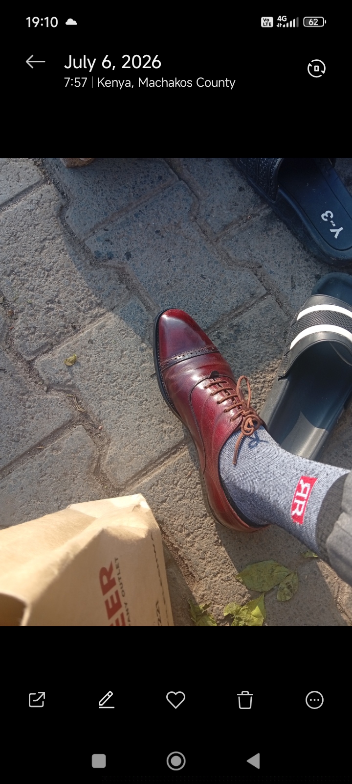 Red official shoes